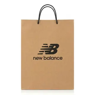 Подарунковий крафтовий пакет New Balance 37×26×12.5 см I Паперовий пакет з ручками для взуття та одягу