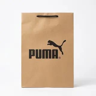 Подарунковий крафтовий пакет Puma 37×26×12.5 см I Паперовий пакет з ручками для взуття та одягу